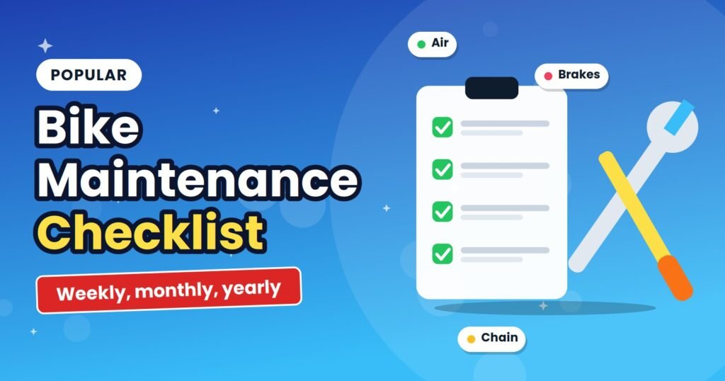 Maintenance checklist with a wrench and screwdriver